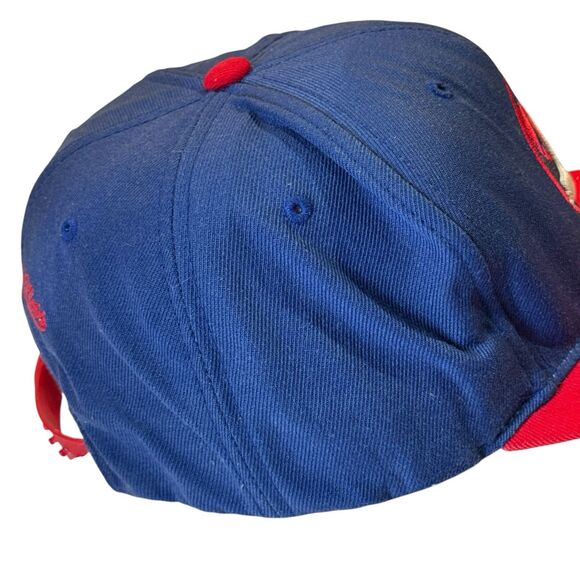 Mitchell & Ness Vintage Hockey Winnipeg Jets Wool Snapback Hat Blue/Red - Picture 9 of 15